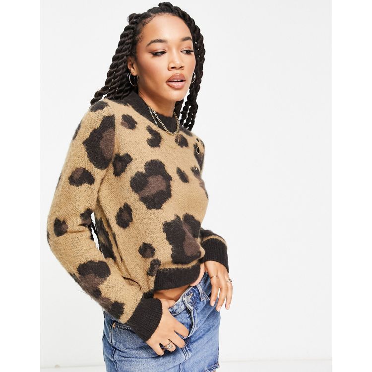 Fred Perry X Amy Winehouse sweater in leopard | ASOS