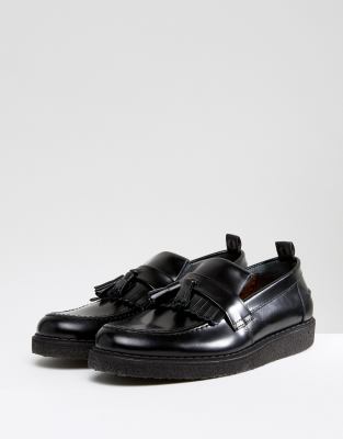 fred perry x george cox leather tassel loafer