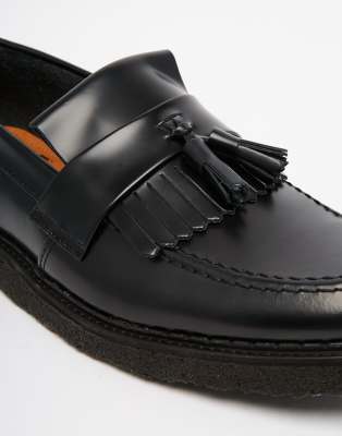 fred perry x george cox leather tassel loafer