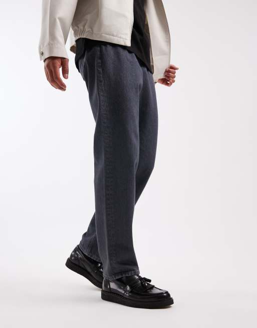 Fred Perry x George Cox - Leren loafers met kwastje in zwart, 2 van 4