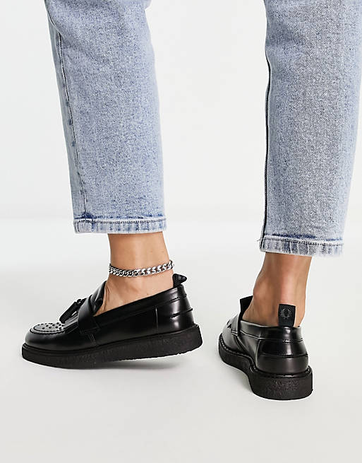 Fred Perry X George Cox Tassel Loafer Studded Leather