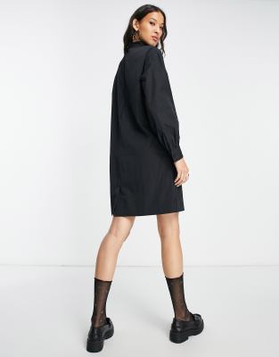 Fred Perry yoke detail mini dress in black ASOS