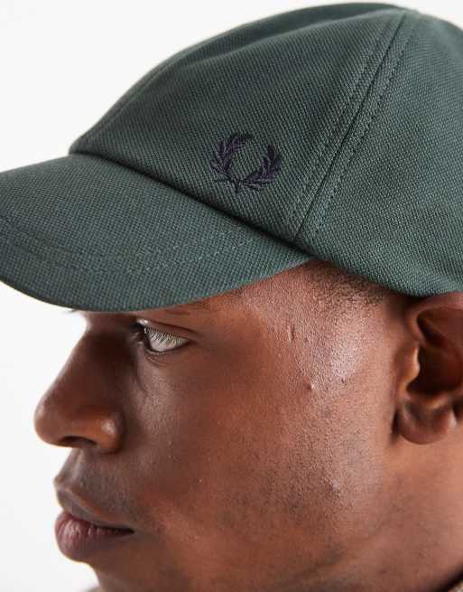 Fred Perry – Zielona klasyczna czapka z daszkiem z piki, 2 z 3