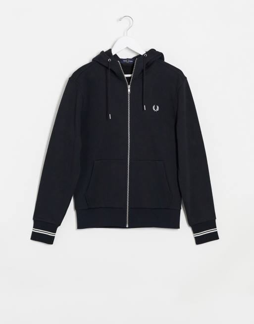 Fred perry best sale zip through hoodie