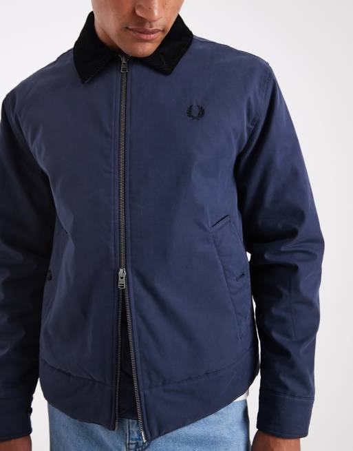 FRED PERRY ジップアップジャケット M ネイビー FRED PERRY ネイビー ジップアップジャケット M