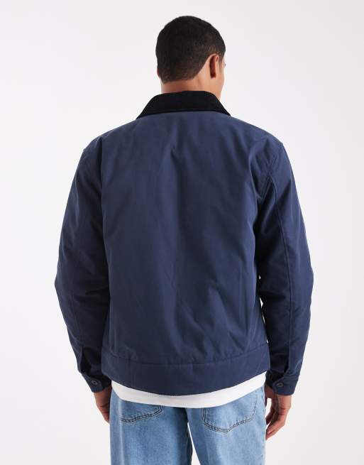 Fred Perry zip up jacket in navy | ASOS