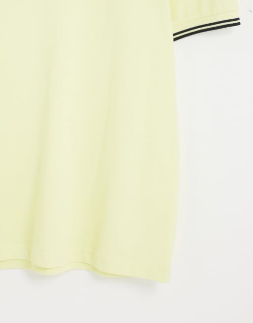 Fred Perry – Żółta koszulka polo z podwójną lamówką, 4 z 4