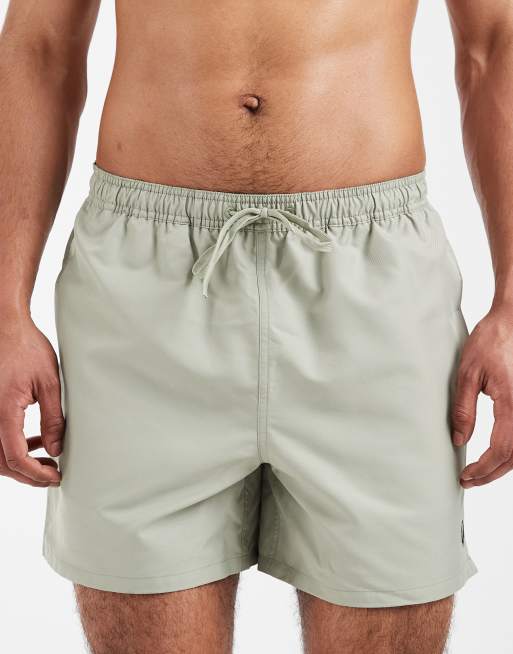 Fred Perry - Zwemshort met trekkoord en logo in lichtgroen, 4 van 5