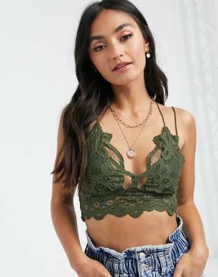 khaki bralette