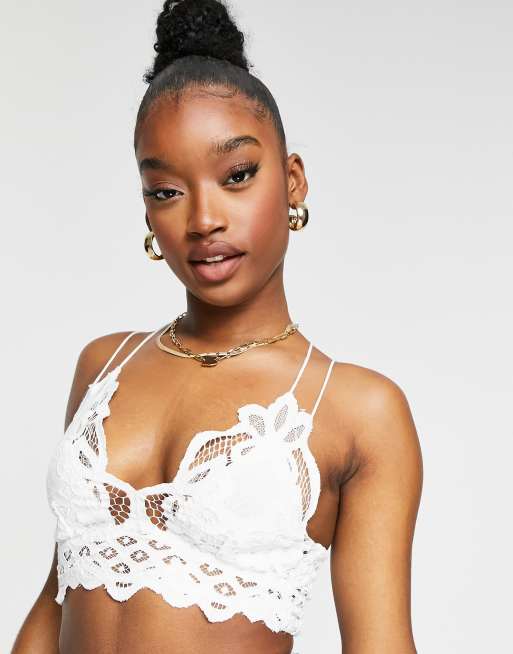 Free People Adella bralette in white