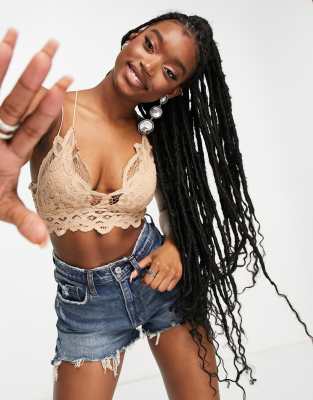cream bralette top