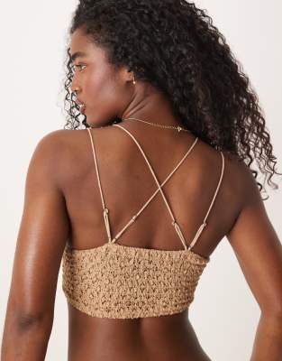 FREE PEOPLE ADELLA LACE BRALETTE 