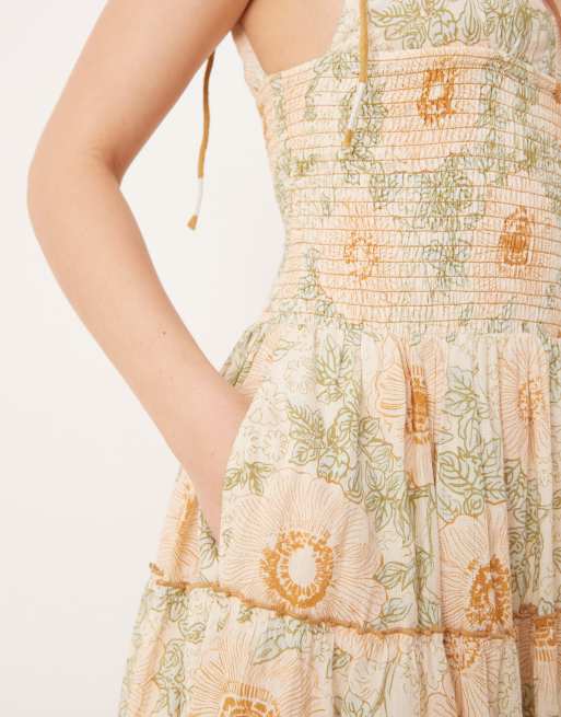 knee length dresses for ladies FREE PEOPLE Adriel Midi Dress main image 1