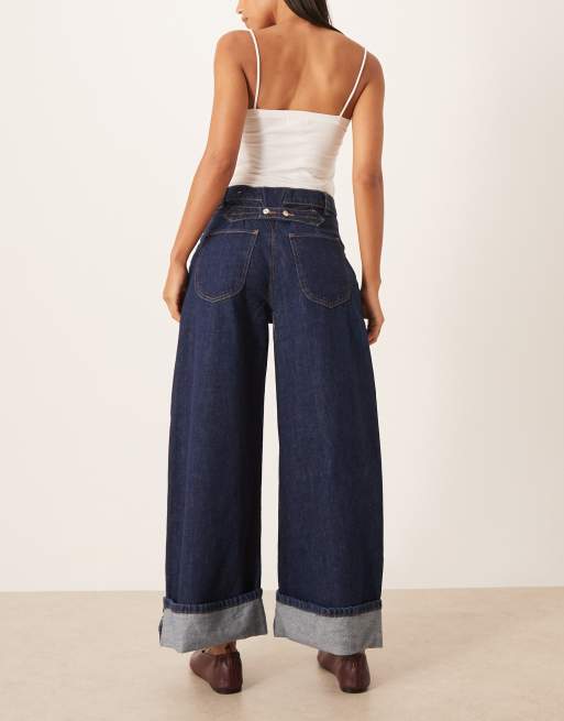 Free People Alila wide leg jeans in hawthrone blue, 2 of 5