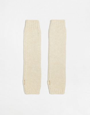 Free People amour knit armwarmers in cream