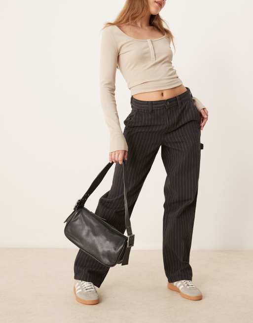 Free People - Arm Candy - Leren schoudertas in zwart, 4 van 4