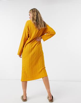 aster long sleeve midi dress