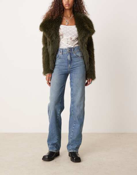 Free People - Aster - Jeans met rechte pijpen in blauw - view 1