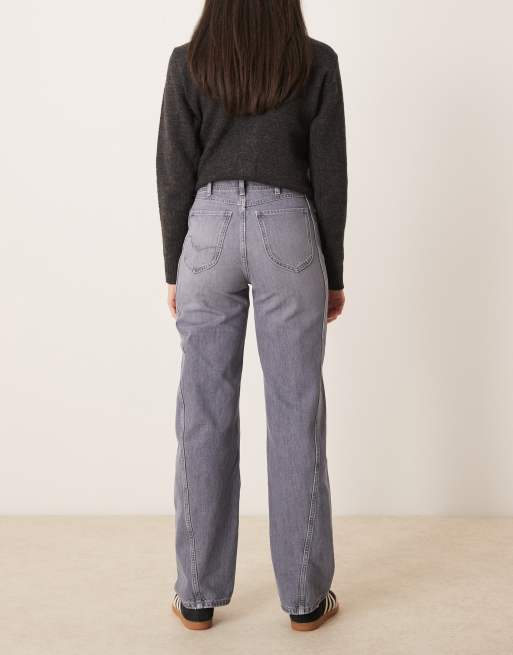 Free People - Aster - Jeans met rechte pijpen in grijs, 3 van 5
