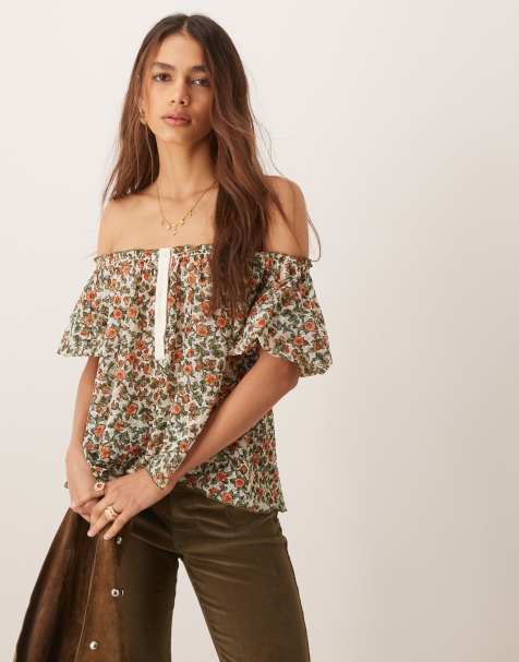 Free People astra ditsy floral blouse in multi