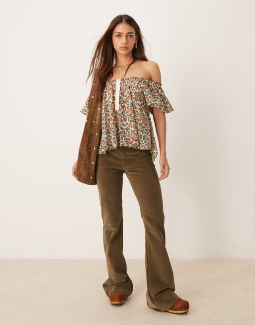 Free People astra ditsy floral blouse in multi, 2 of 4