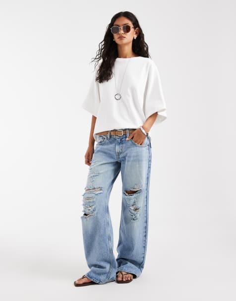 Free People Atlas luźny top oversize w kolorze kości słoniowej - view 1