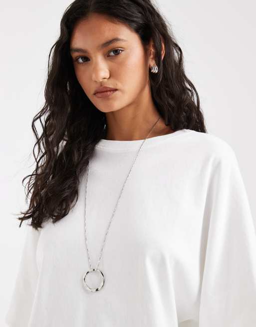Free People Atlas Oversize-Top mit Dolman-Ärmeln in Ivory, 3 von 4