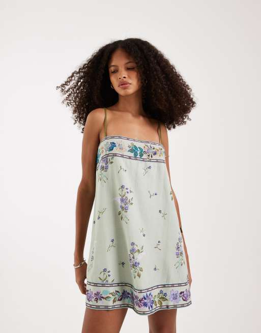 Free People - Bali Take You With Me - Robe nuisette courte - Menthe multicolore, 2 de 4