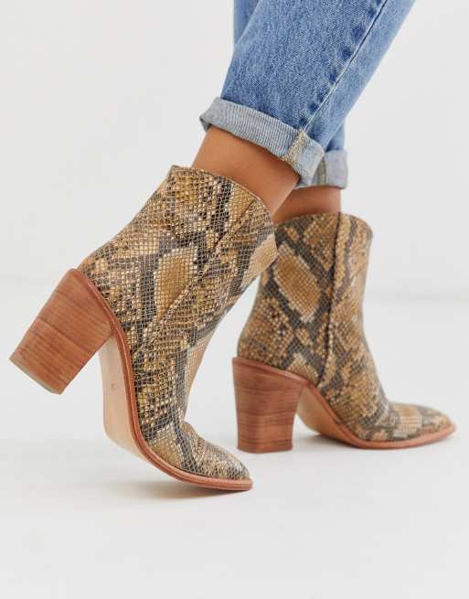 Free people 2025 snake booties