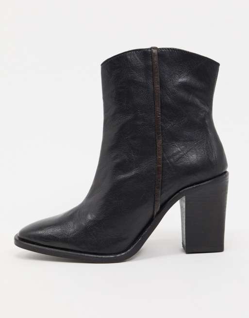 Free People Barclay western ankle boots in black | ASOS