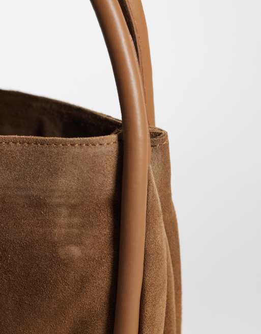 Free People Barlow bucket bag in cognac, 3 of 4