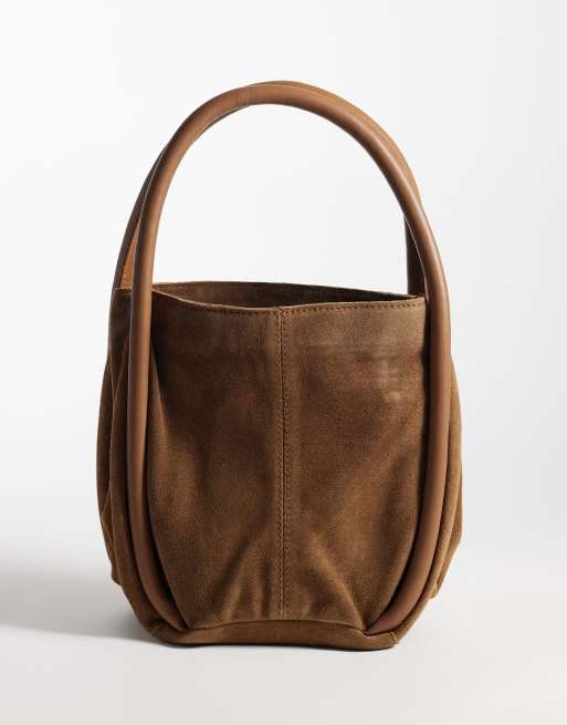 Free People Barlow torba typu bucket w kolorze cognac