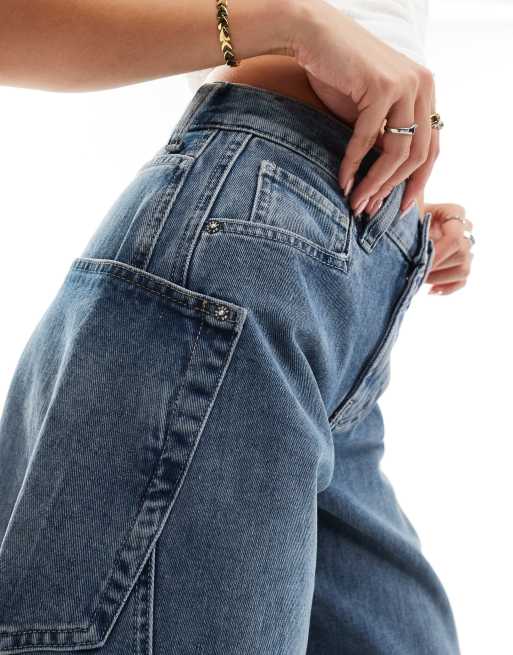 Free People barrel jeans in indigo blue, 2 of 5