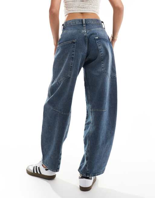 Free People – Baryłkowe jeansy w kolorze indygo, 5 z 5
