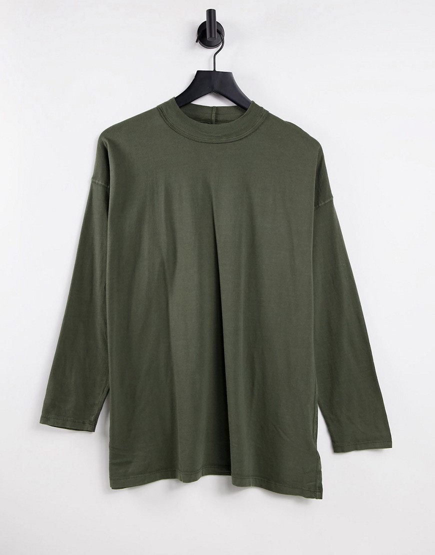 Free People Be Free long sleeve tunic top in green