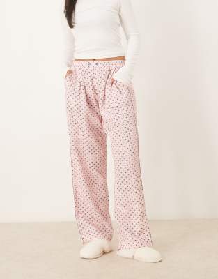 Free People - Be Mine - Hose in Rosa mit elastischem Bund