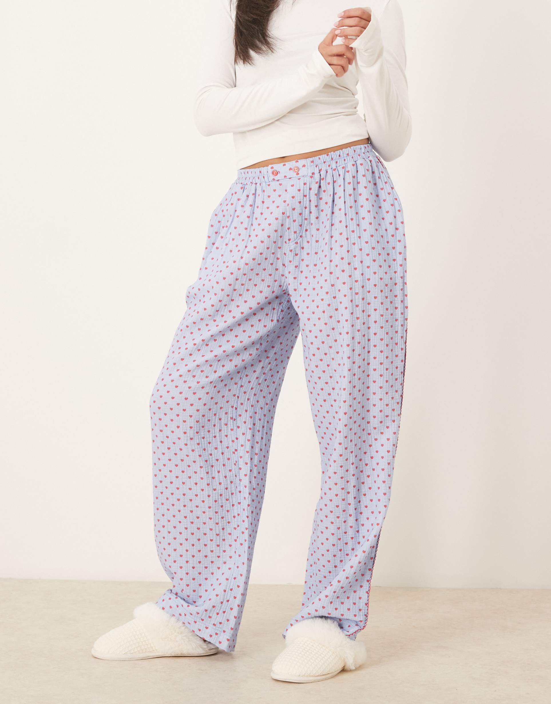 free people be mine pull on pants in blue