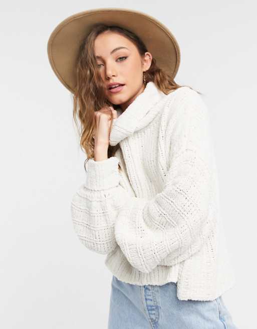 Free people clearance cream sweater