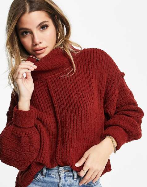 Free People Be Yours jumper in sweet red