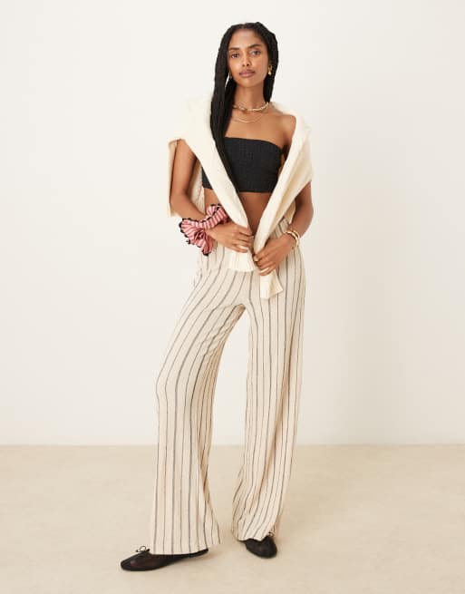 Free People – Bea – Svart, texturerad bandeau-topp, 3 av 4