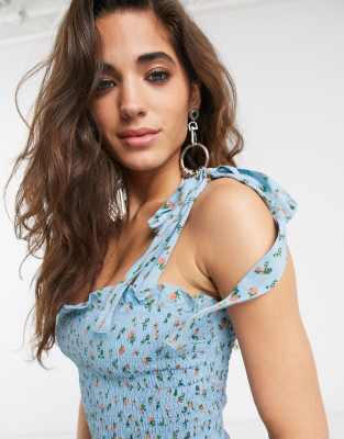 asos sky blue dress