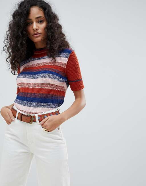 Free people on sale short sleeve sweater