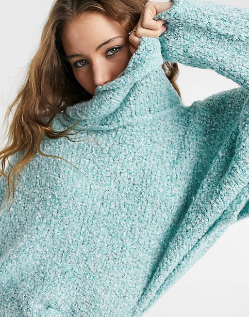Free People BFF Sweater in Light Blue | ASOS