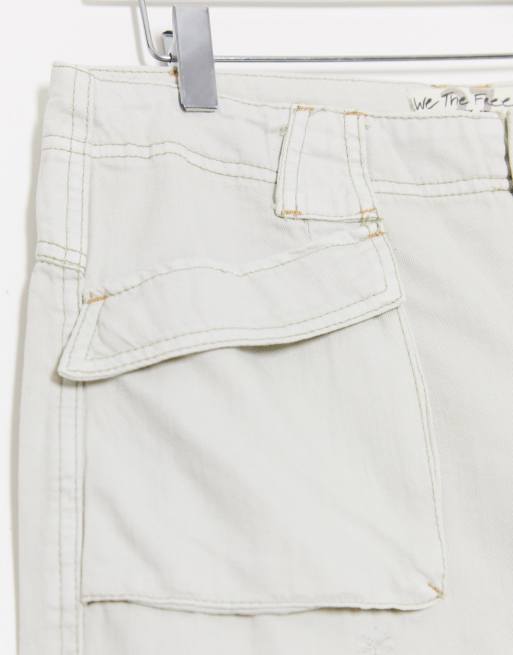 Free People Birch Denim Wideleg Pant Asos