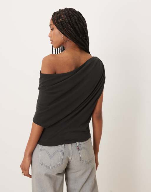 Free People – Blake – Svart, stickad topp med bara axlar, 4 av 4