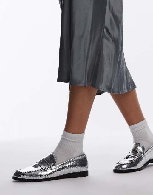 Free people silver shoes sales
