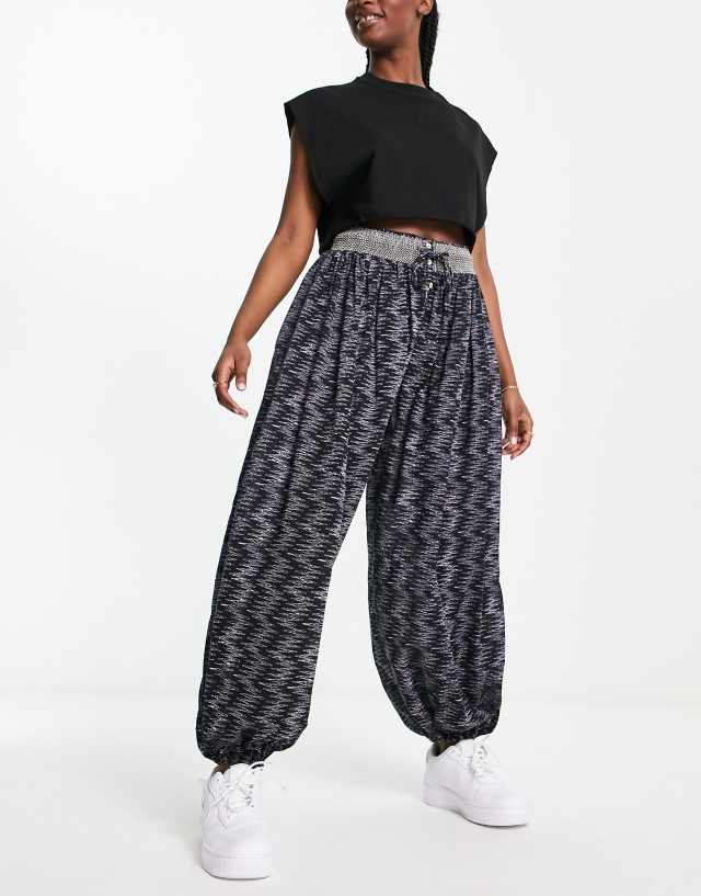 Free People Blooms For You lounge sweatpants in black - part of a set