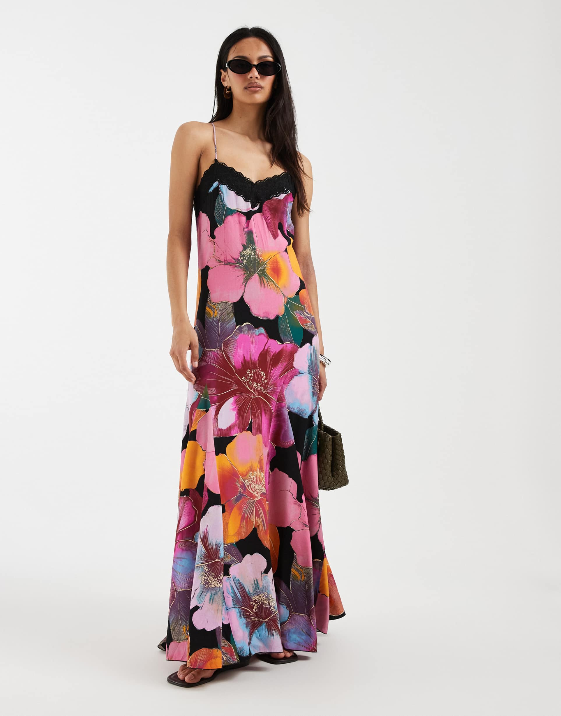 free people bloomspell floral maxi dress in desert rose