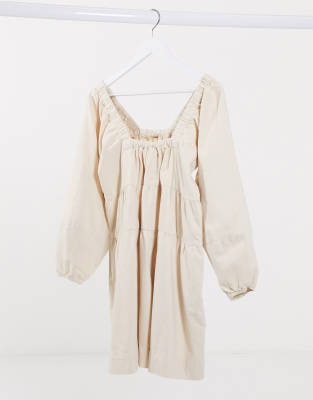 blue and white free people dress