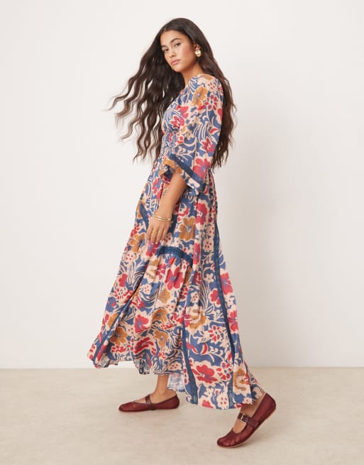 Free People - Bold Bloom - Midaxi jurk met print in multi